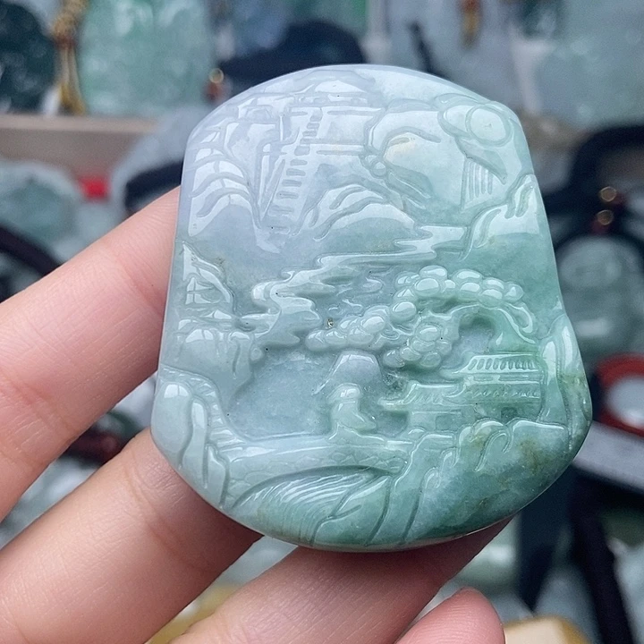 翡翠未镶嵌颈饰翡翠