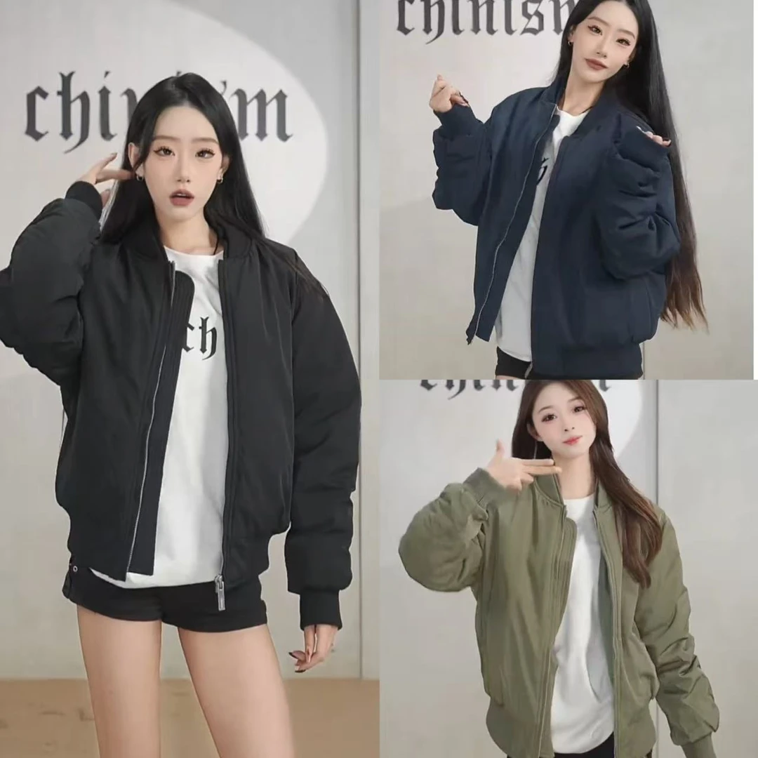 秋冬爆款美式高级感飞行员夹克外套男潮牌夹棉保暖加厚防风棒球服