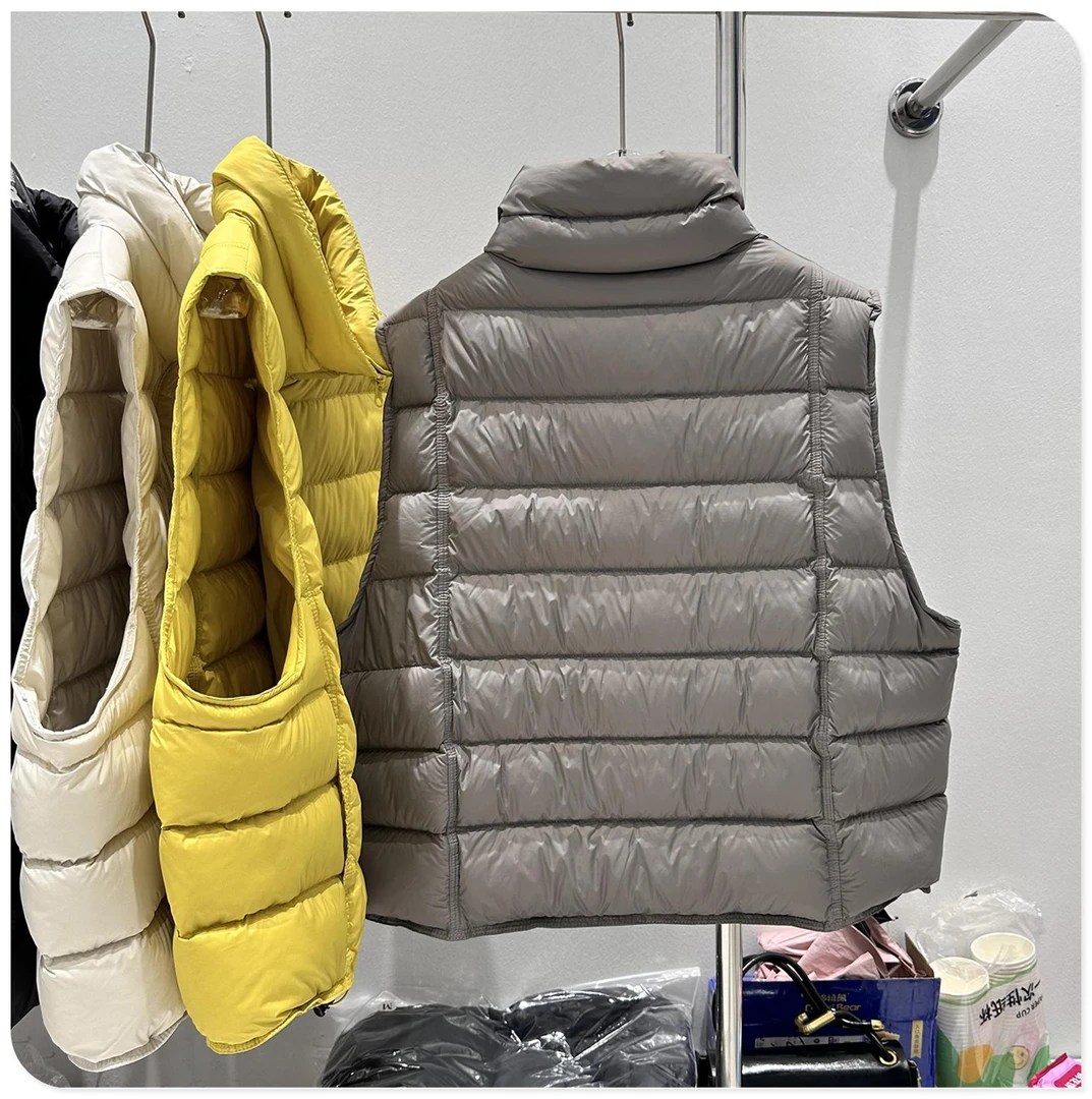 韩版立领排骨羽绒马夹女2025秋冬爆款宽松超好看鸭绒短款外套潮