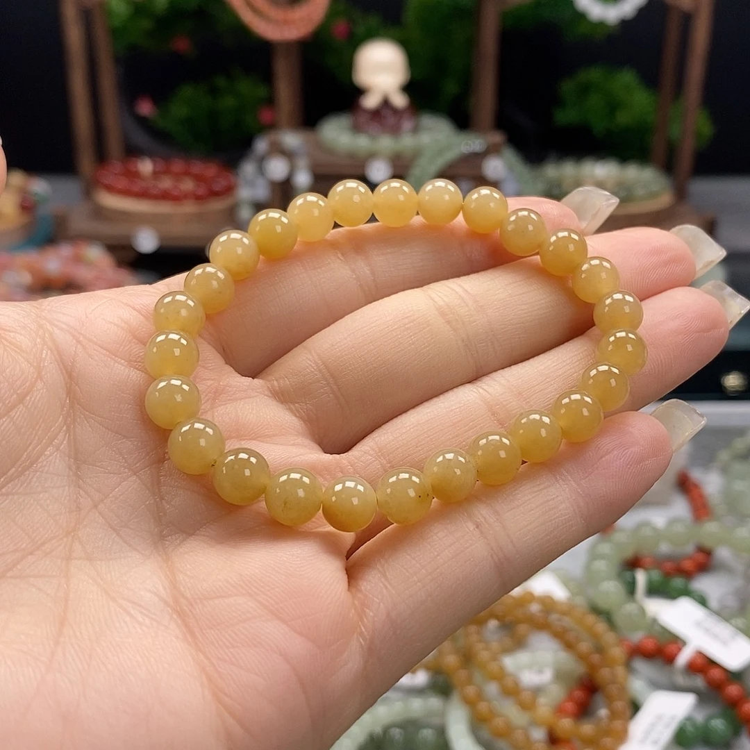 未镶嵌手链和田玉微瑕