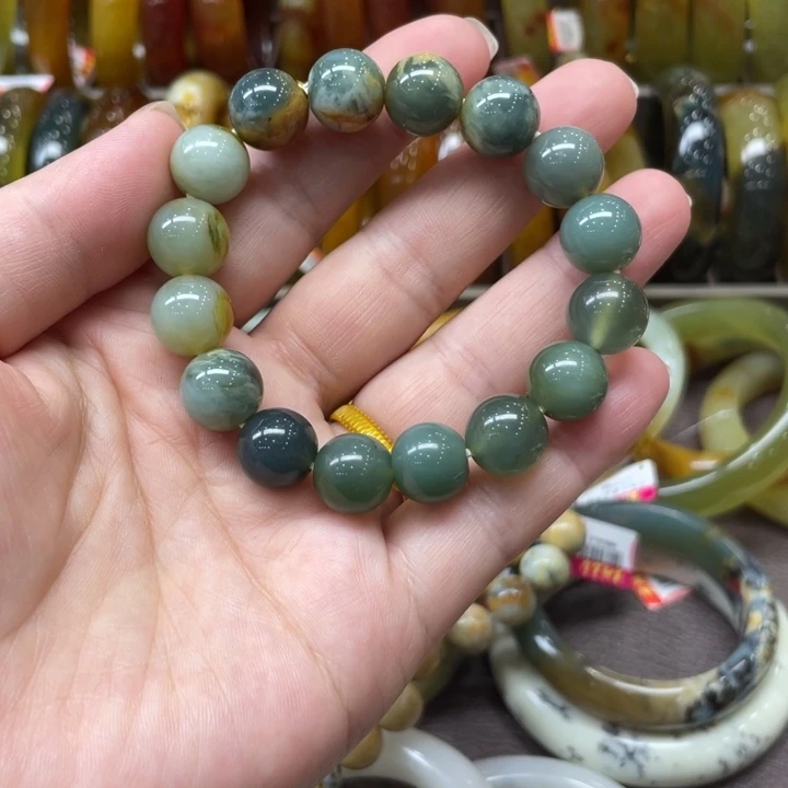 未镶嵌蛇纹石玉手镯
