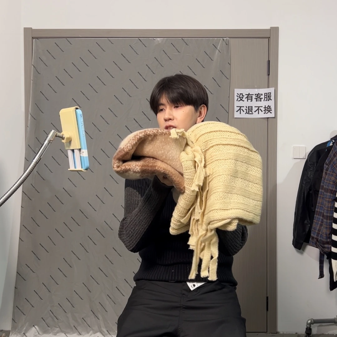 绵潮流时尚围巾两条