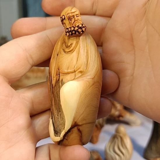 柏木（崖柏）太行崖柏达摩手把件