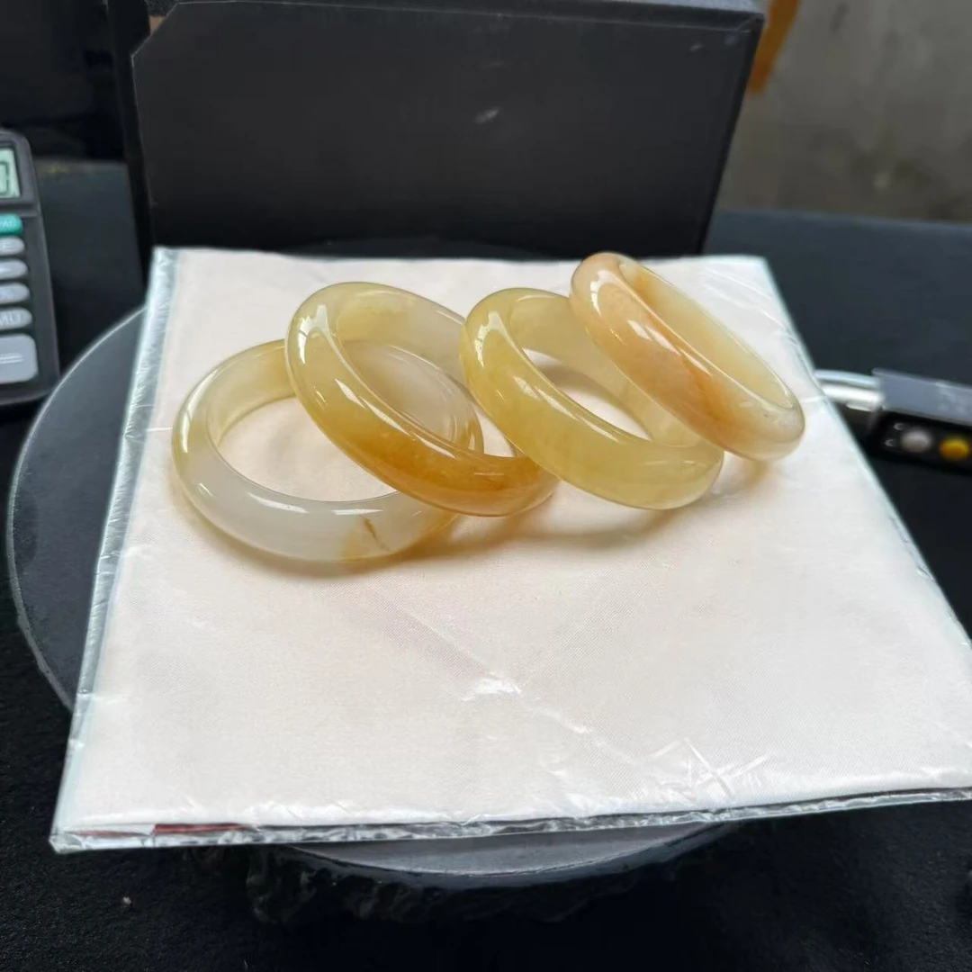 天然缅黄黄龙玉手镯-手镯78-多样性发一