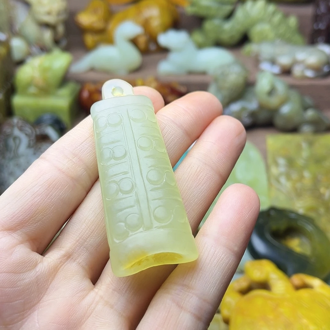 白玉菩提吊坠41。。