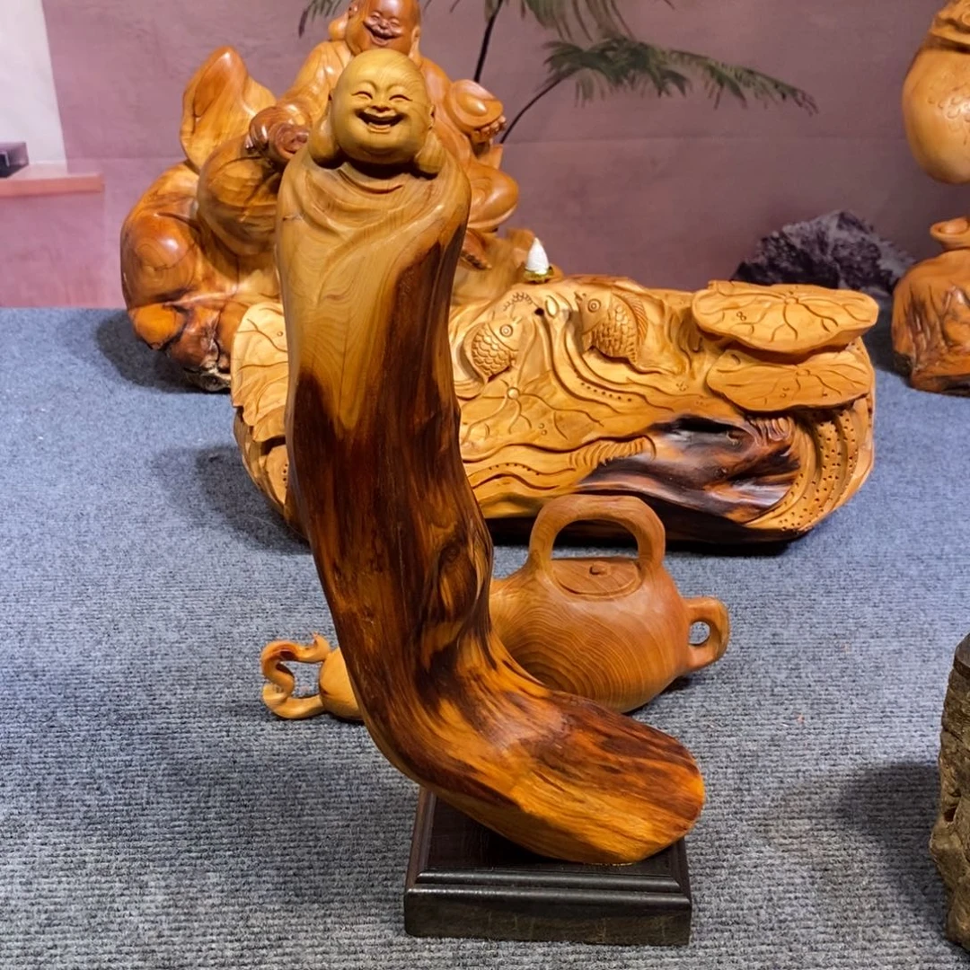 柏木（崖柏）根雕木雕工艺品摆件创意手把件