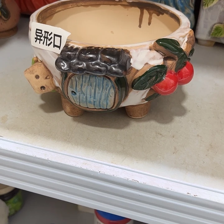 粗陶材质多肉花盆