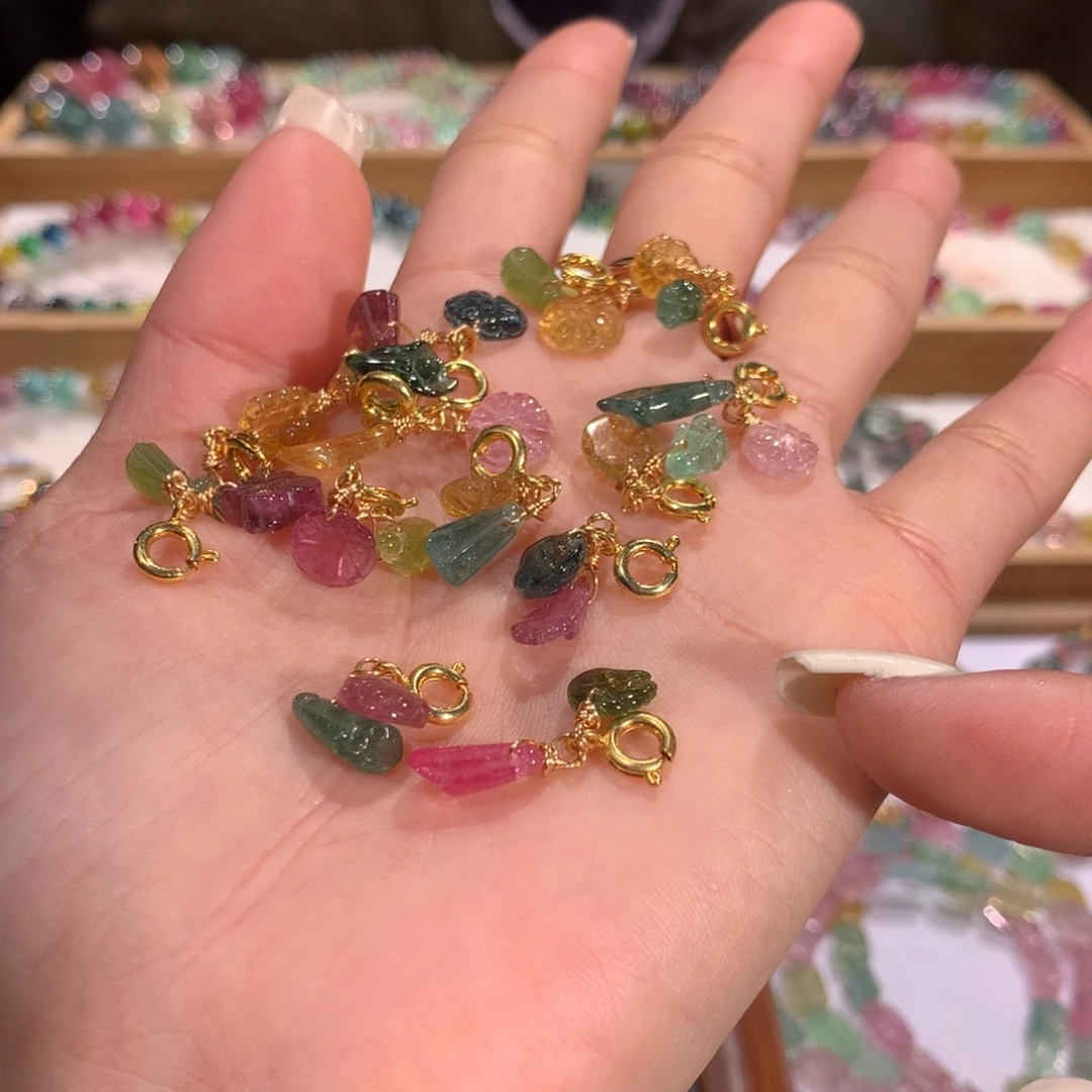 碧玺多样性发货一件银S925镶嵌