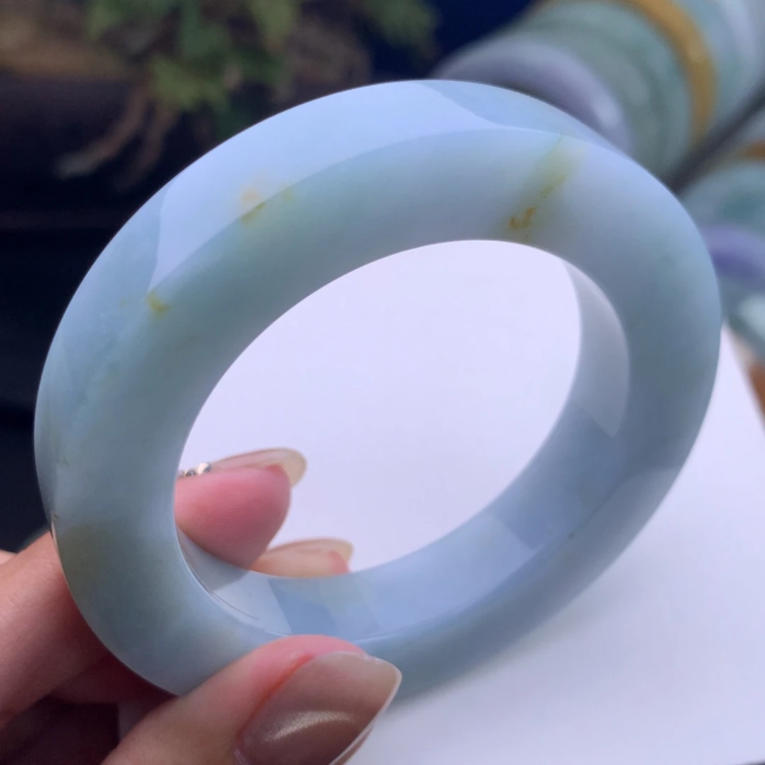 定制翡翠未镶嵌手镯不退不换