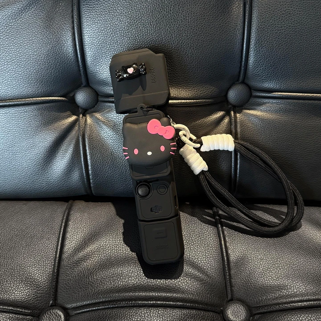 可爱kitty猫大疆保护壳pocket3保护套硅胶云台相机机身防磕碰配件