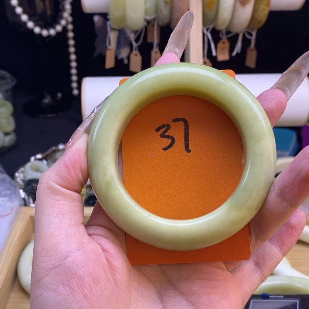 蛇纹石玉未镶嵌手镯56
