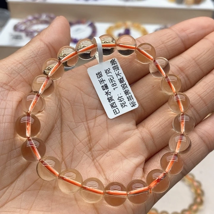 未镶嵌手链水晶昌****君巴西黄水晶手链9
