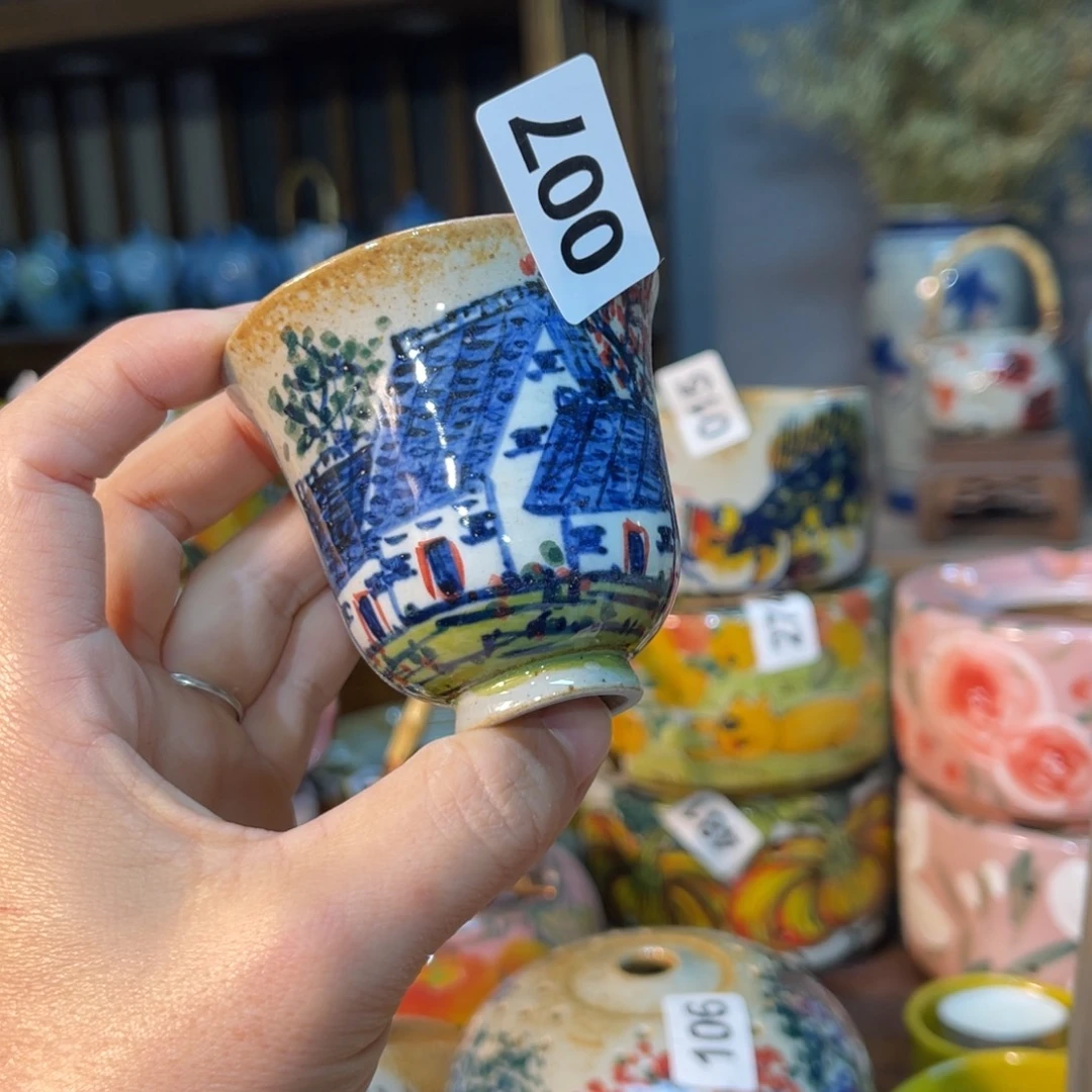 杯素浅陶瓷手工手绘