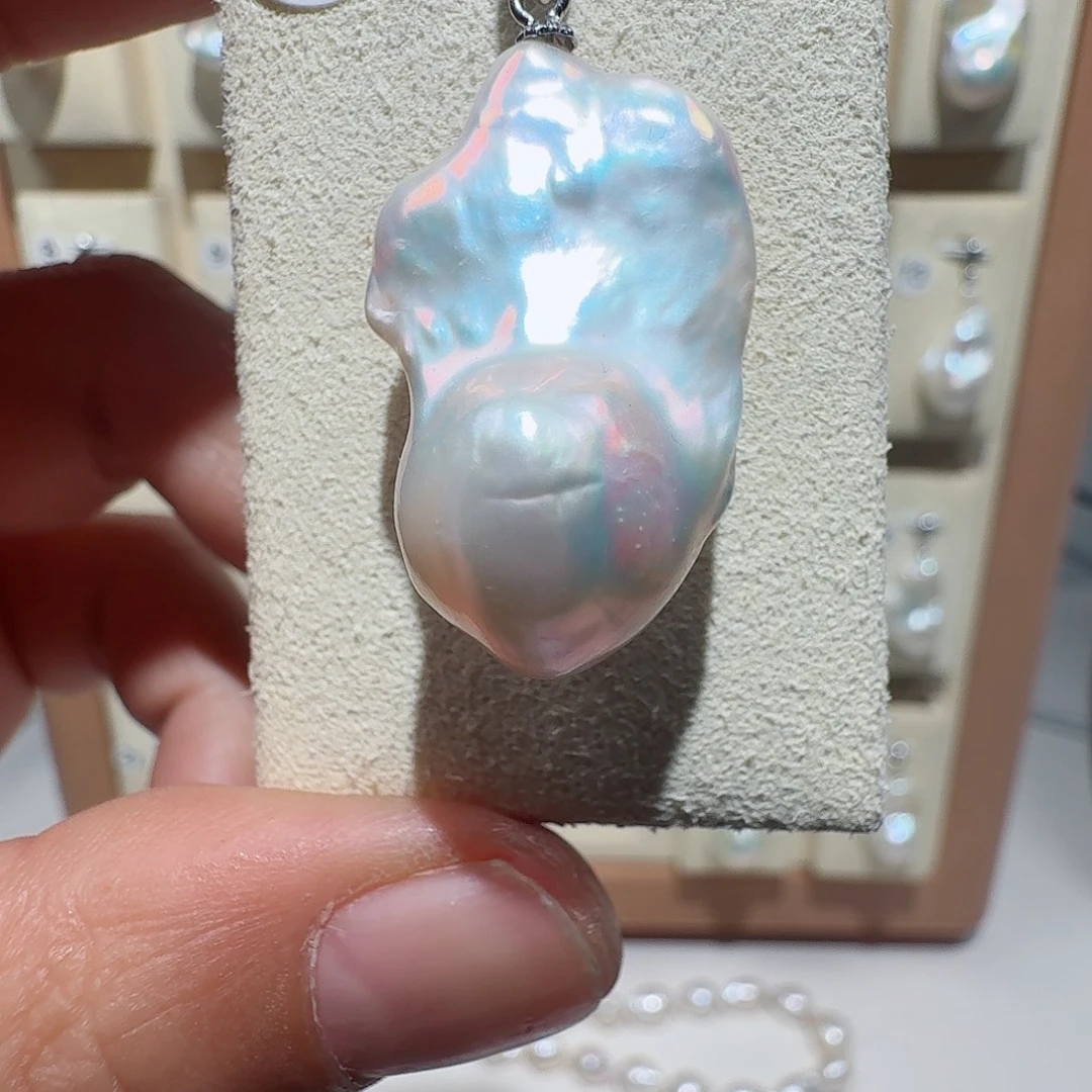 合金淡水珍珠颈饰