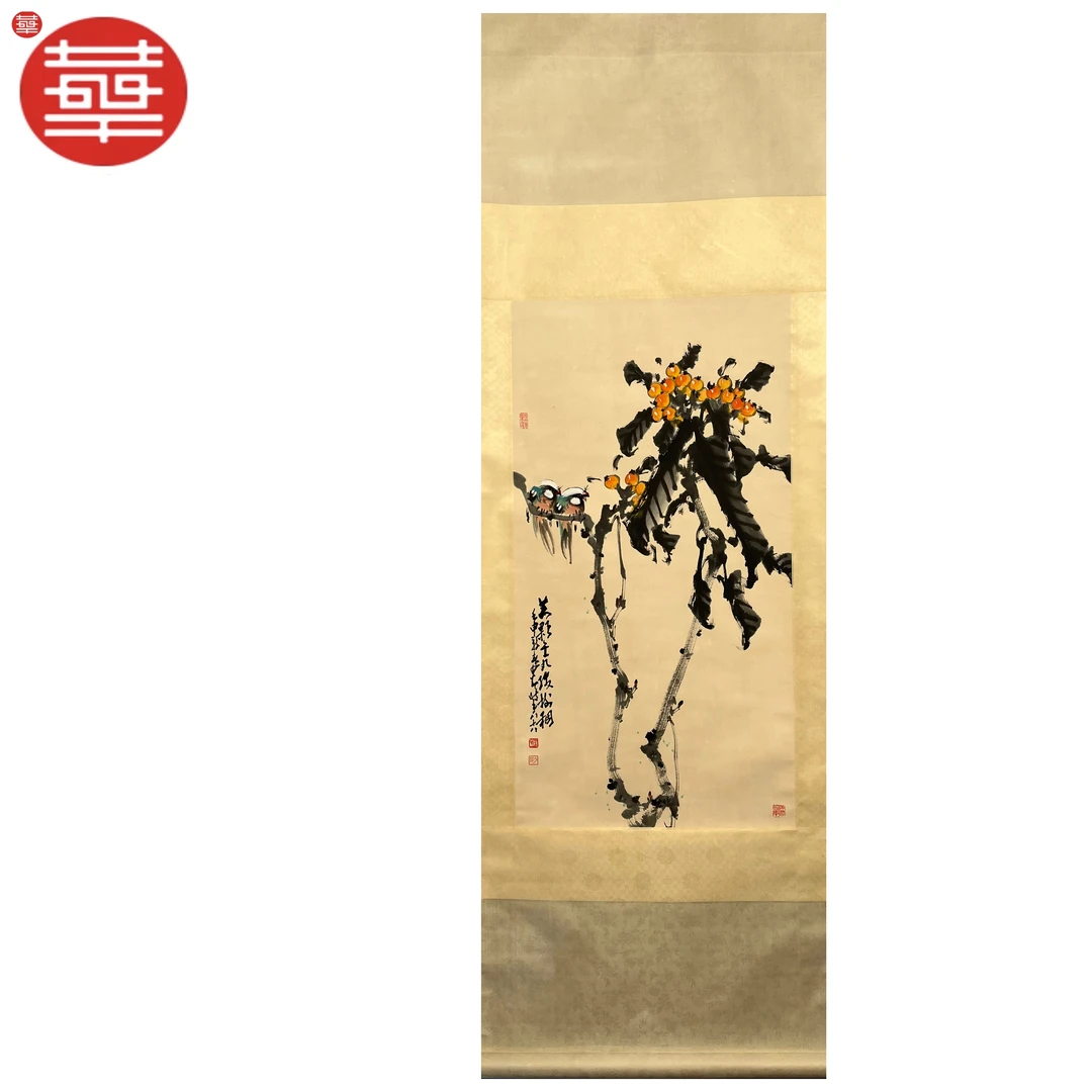 ZSA 绘画纸本立轴《花鸟》97×51