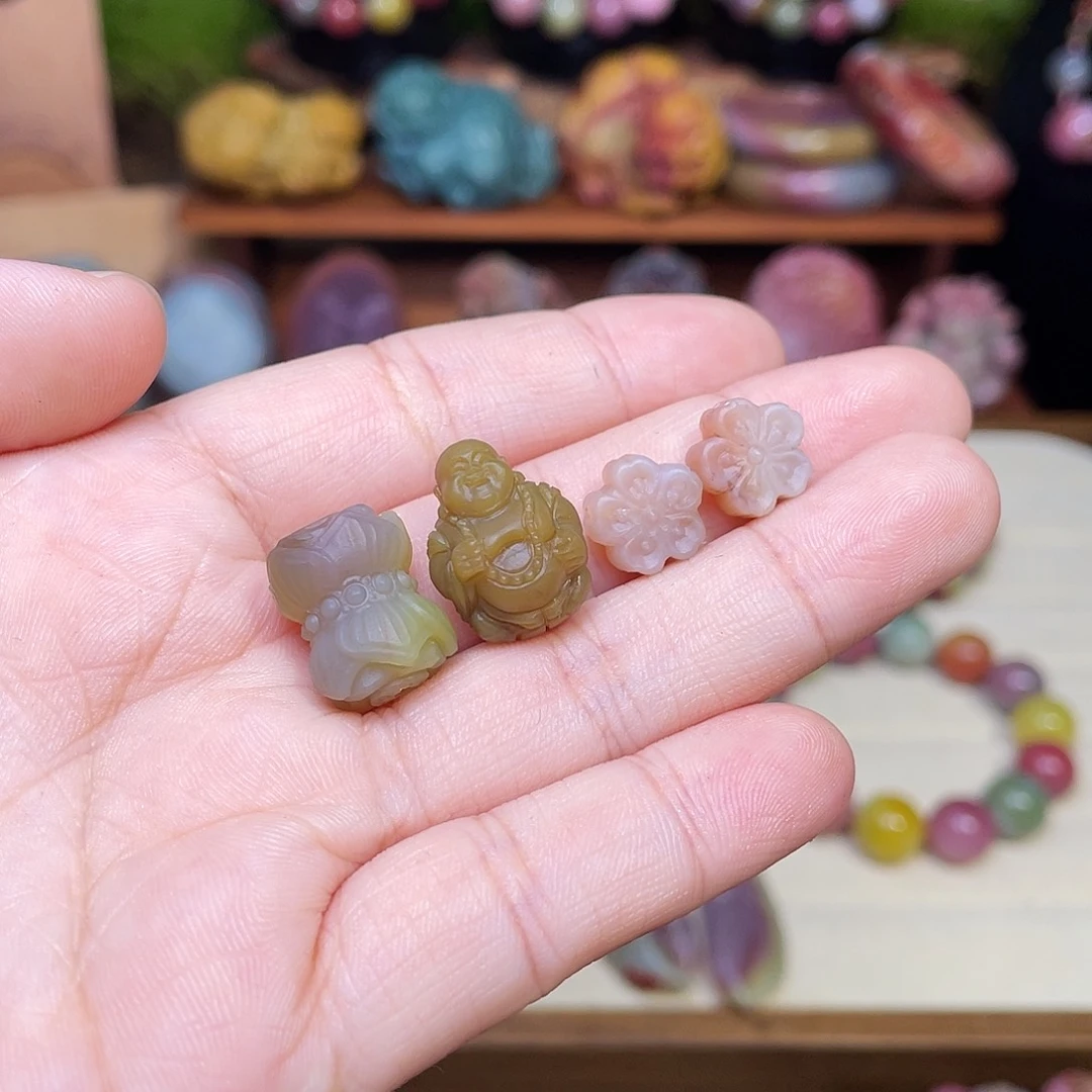 雨***薇玛瑙/玉髓未镶嵌手串盐源玛瑙开播福利