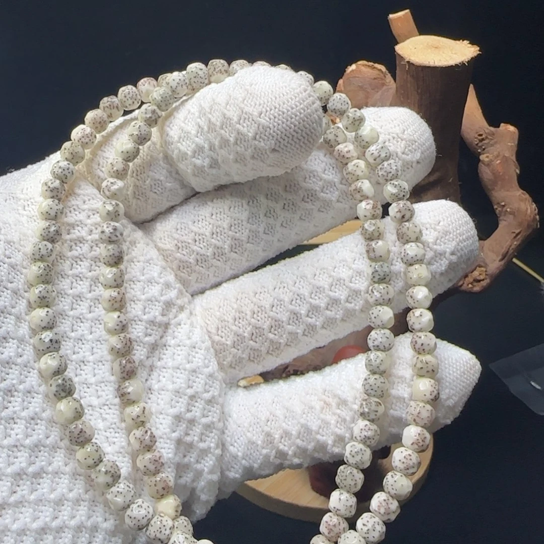 手串星月菩提65改32留白全玉化无相108