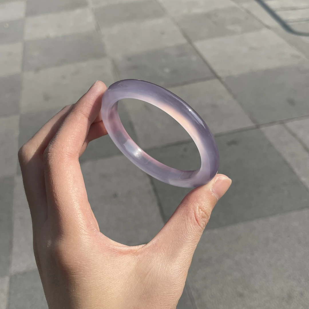 圈口56+正圈细条满紫罗兰飘纹满圈龙鳞-玛瑙