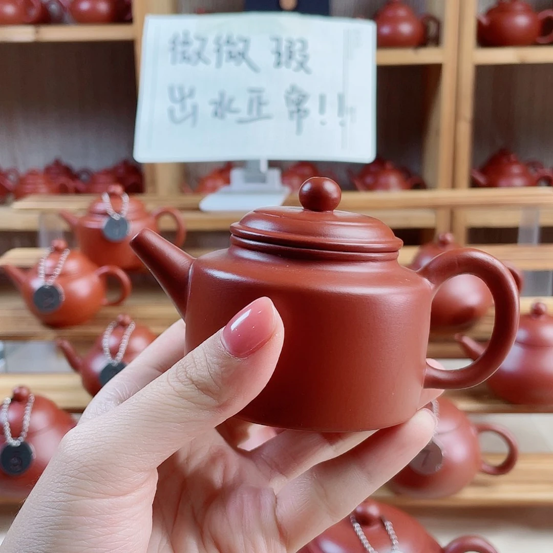 潮州朱泥壶德钟120毫升 壶内微瑕