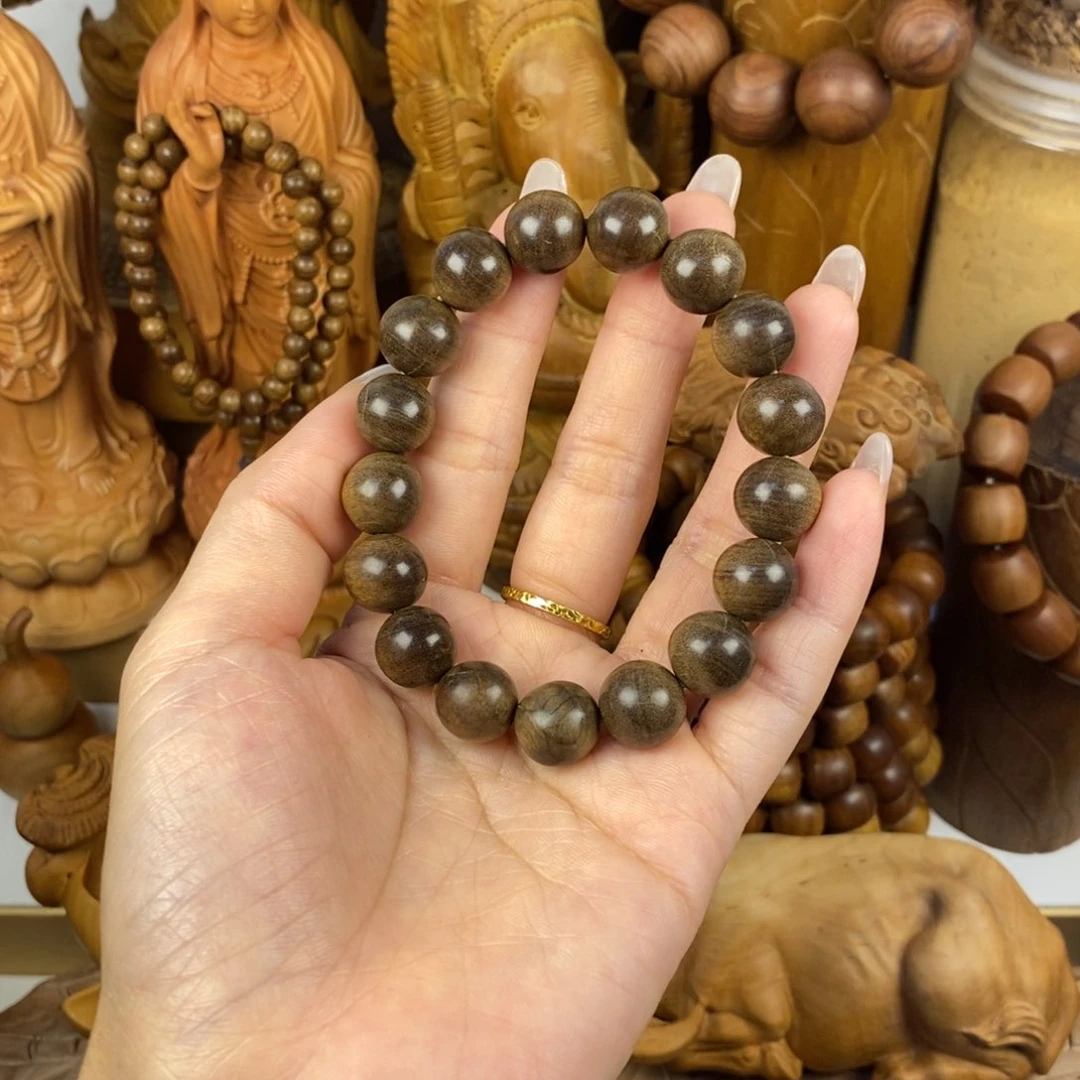 檀香木手串/手链用****6老山檀香1.2焦糖香