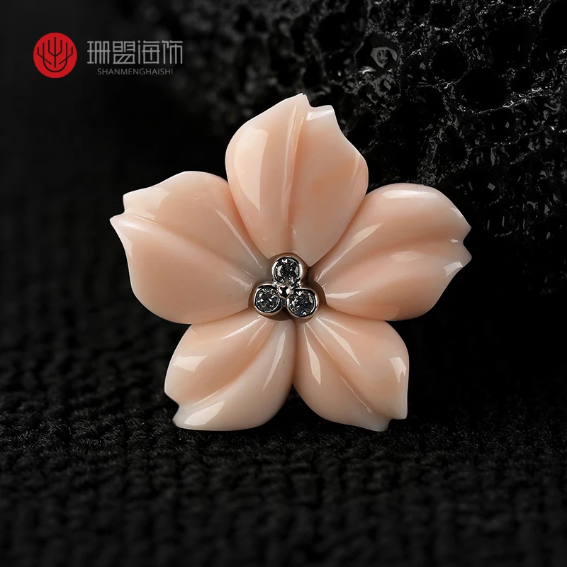 红珊瑚天使之肤珊瑚胸针