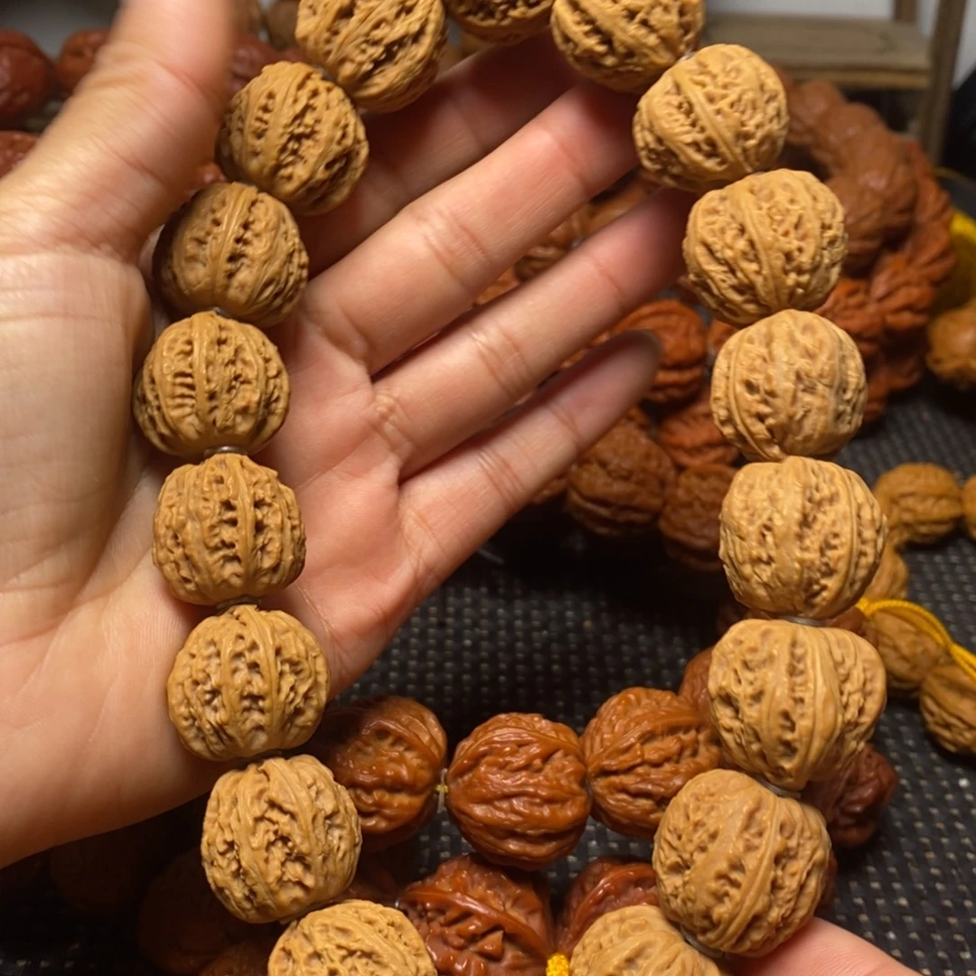 手串文玩核桃小密纹八棱手持
