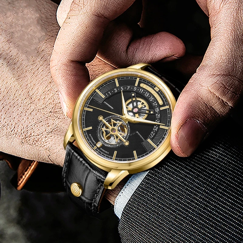 E-男士高档奢华经典潮流男士气质全自动机械手表-E9912g-F