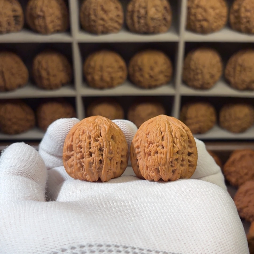 把件文玩核桃34尺全品密纹