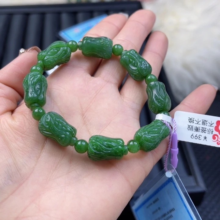 【闪购商品】和田玉（碧玉）手链未镶嵌