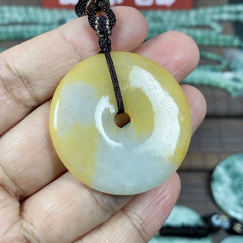 【闪购商品】翡翠颈饰未镶嵌玉吊坠翡翠玉平安扣