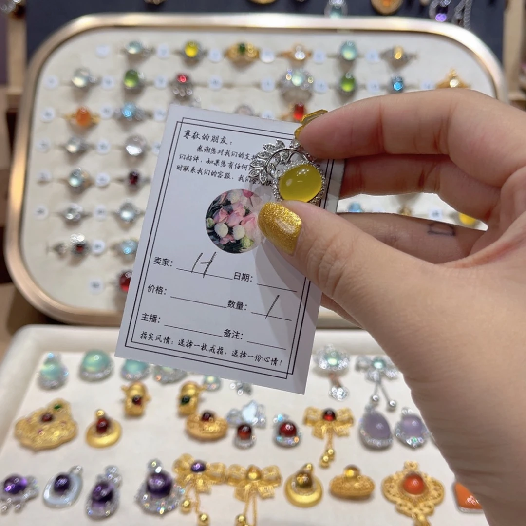 岫玉戒指银S925镶嵌?****?