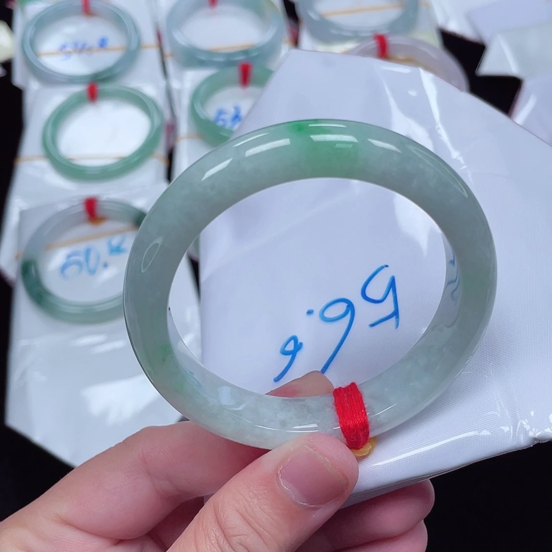 未镶嵌手镯翡翠56正圈63号