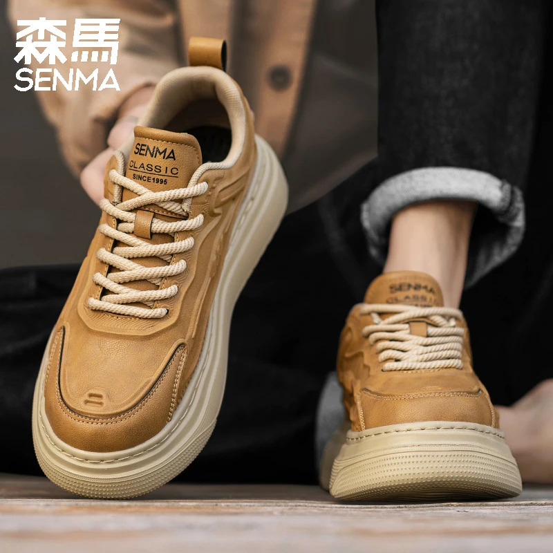 SENMA/森马男鞋2026新款秋冬小众原创板鞋百搭休闲运动鞋防滑增高