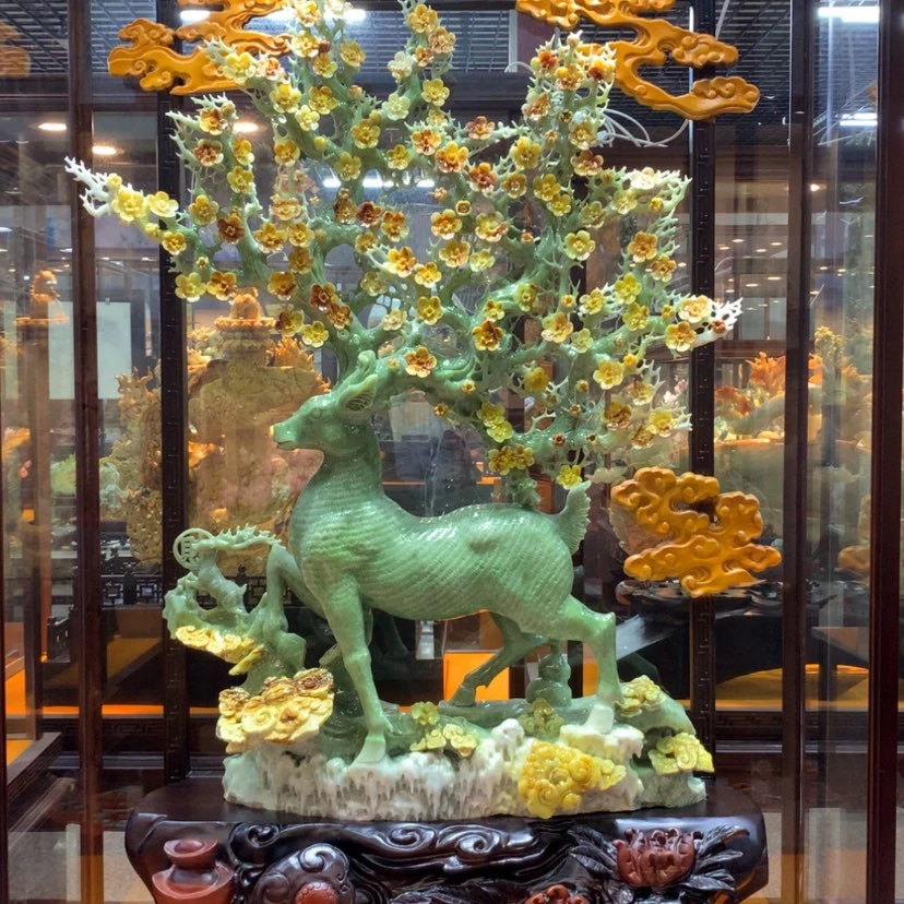 【闪购商品】未镶嵌蛇纹石玉摆件覆膜