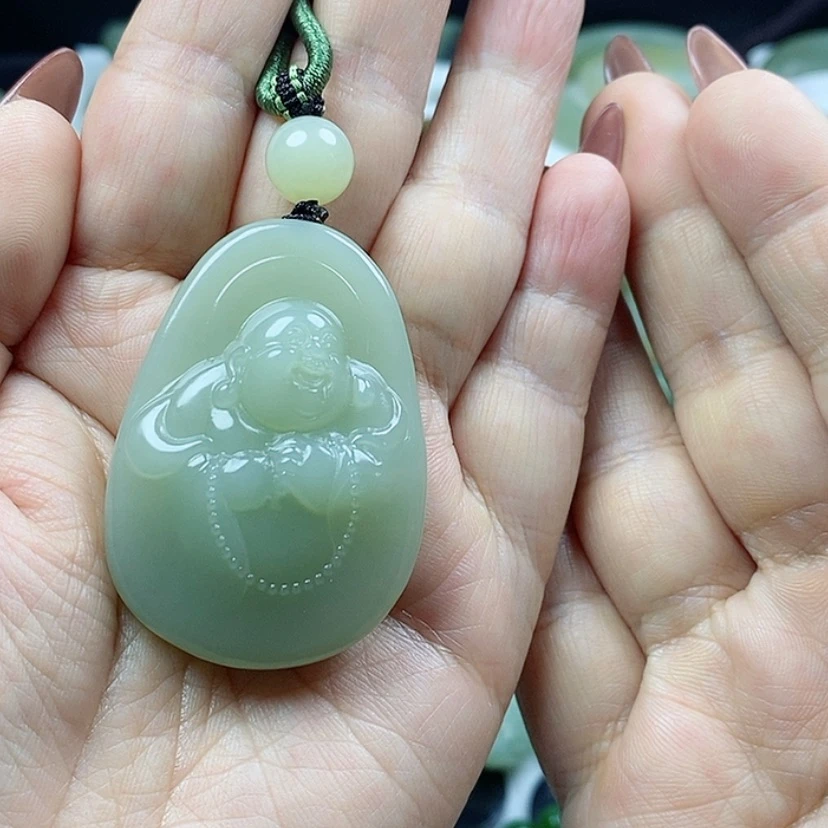 【闪购商品】和田玉颈饰未镶嵌悠*草