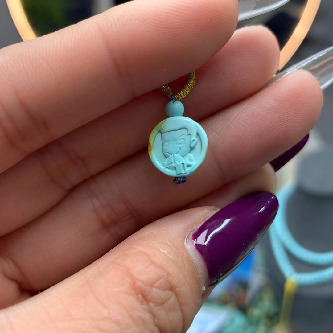 绿松石挂件未镶嵌