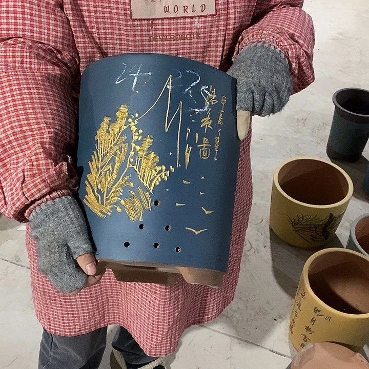 紫砂花盆紫砂花盆