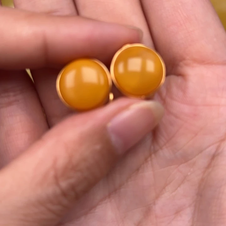 蜜蜡未镶嵌毛衣链蜜蜡