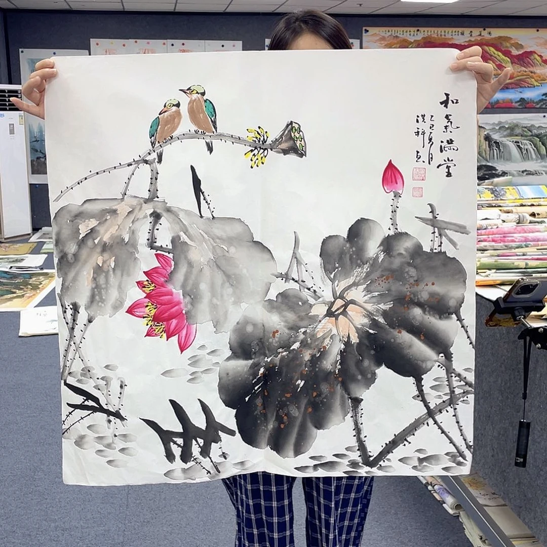 国画作品小姐姐放漏…