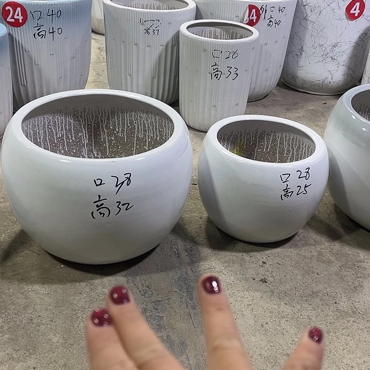 陶瓷大花盆两套陶瓷