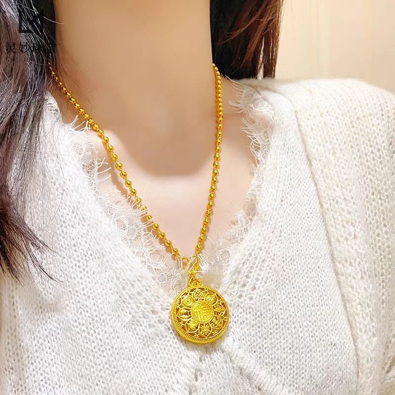 合金吊坠 卡4圆珠＋八宝罗盘