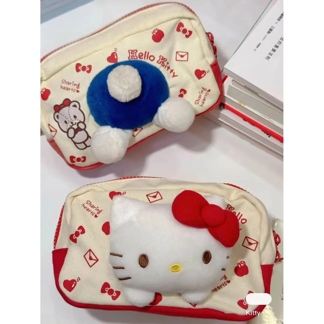 同款Kitty猫高颜值笔袋少女心大容量学生便携收纳袋洗漱包