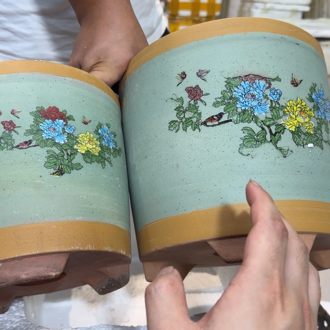 紫砂花盆口径20厘米口16厘米