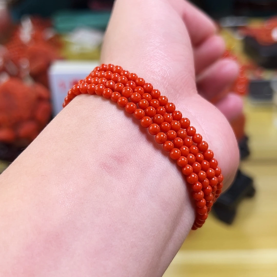 南红玛瑙未镶嵌多样性发一3+mmm保山南红毕业级辣椒红顶