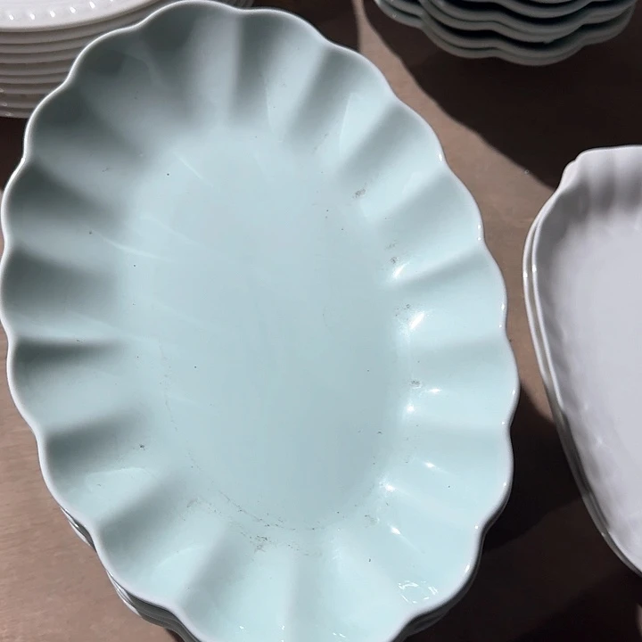 瓷28 厘米 鱼盘 2 个