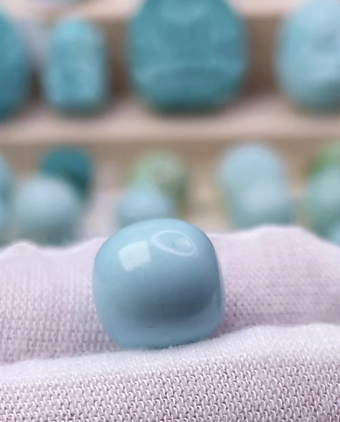 原矿绿松石老型单珠12mm/2.2g