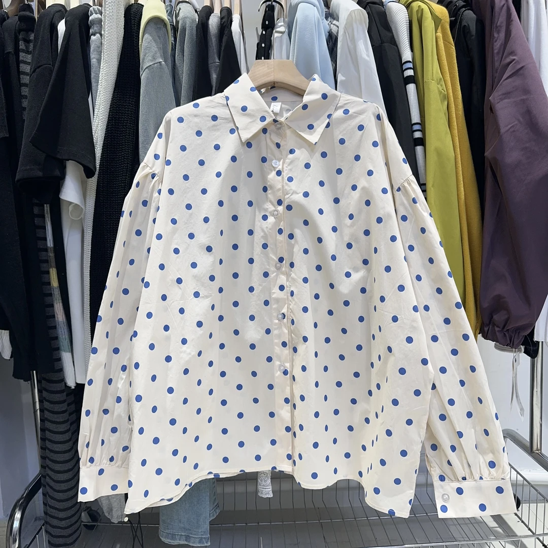 （十八家）波点时尚韩版衬衫