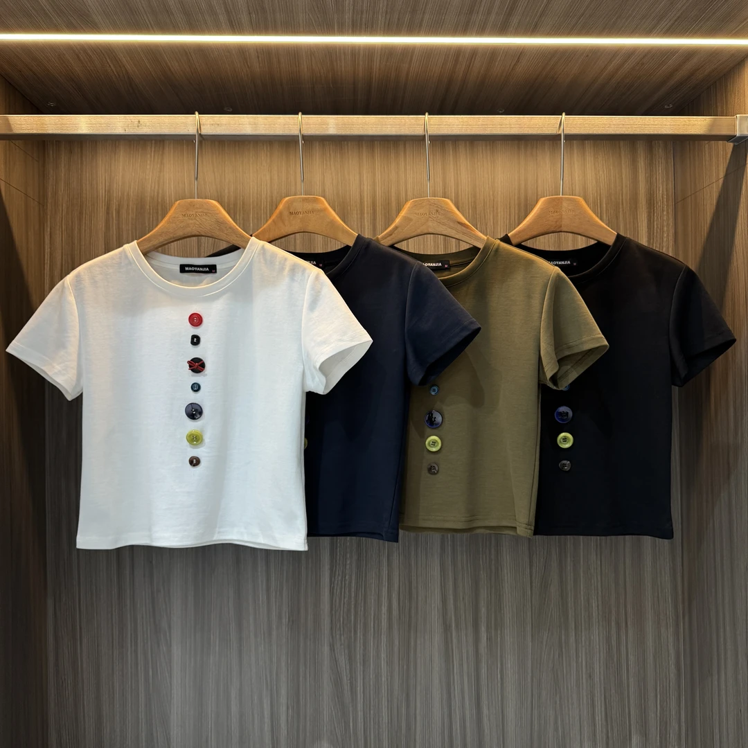 977798短款/977795长款彩扣T