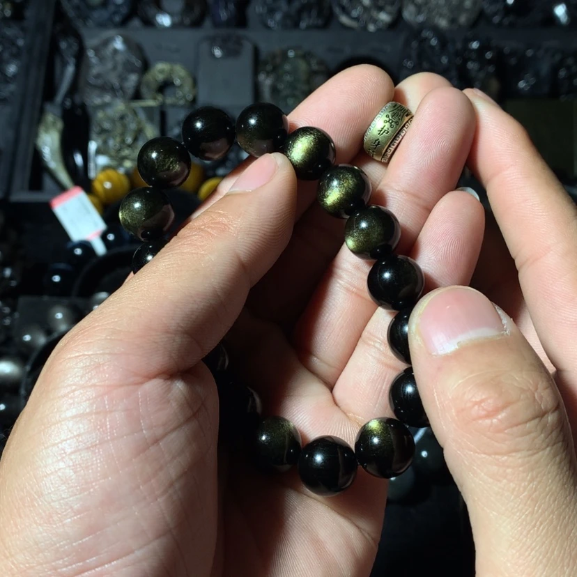 【闪购商品】黑曜岩珠宝奇石未镶嵌艾*