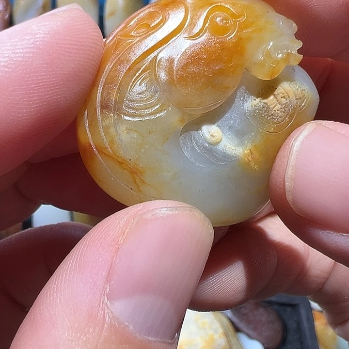 和田玉未镶嵌吊坠(不含链)